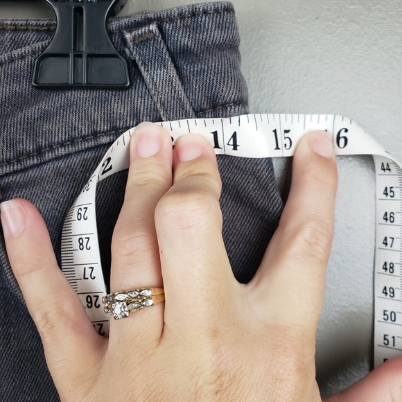 Levis 721 Vintage High Rise Skinny Jeans Size 28 Orange Tab Cut Off No Tag Spots - Picture 5 of 11